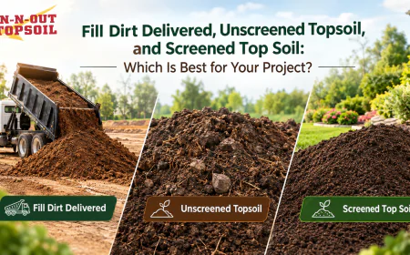 Fill Dirt Delivered, Unscreened Topsoil, and Screened Top Soil: Which Is Best for Your Project?