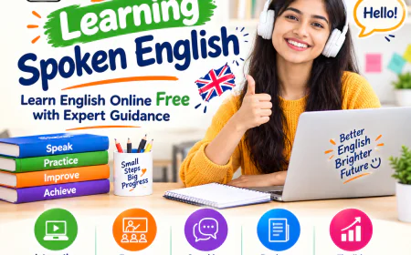 Free Learning Spoken English: Learn English Online Free with Expert Guidance