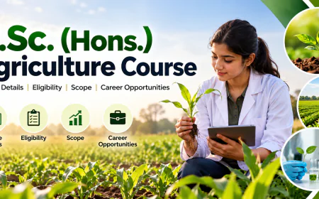 B.Sc. (Hons.) Agriculture Course: Details, Eligibility, Scope and Career Opportunities
