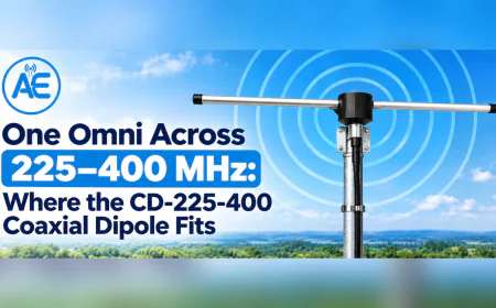 One Omni Across 225–400 MHz: Where the CD-225-400 Coaxial Dipole Fits