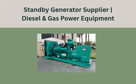 Standby Generator Supplier | Diesel & Gas Power Equipment