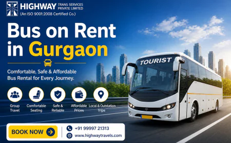 Bus on Rent in Gurgaon: A Practical Choice for Group Journeys