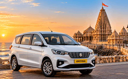 Explore Somnath with a Spacious Ertiga Taxi Service