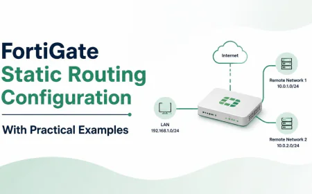 FortiGate Static Routing Configuration With Practical Examples