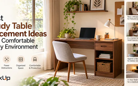 Best Study Table Placement Ideas for a Comfortable Study Environment