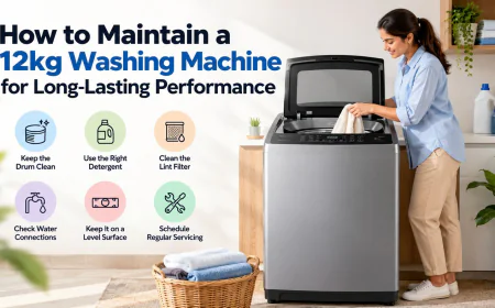 How to Maintain a 12kg Washing Machine for Long-Lasting Performance