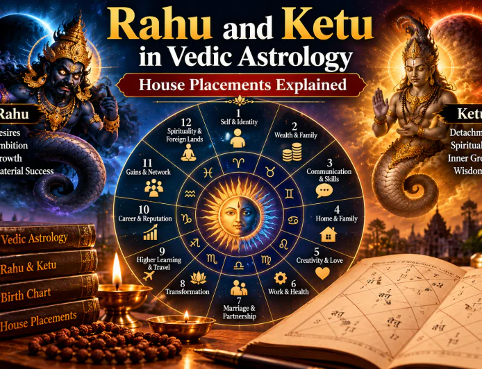 Rahu and Ketu in Vedic Astrology: House Placements Explained