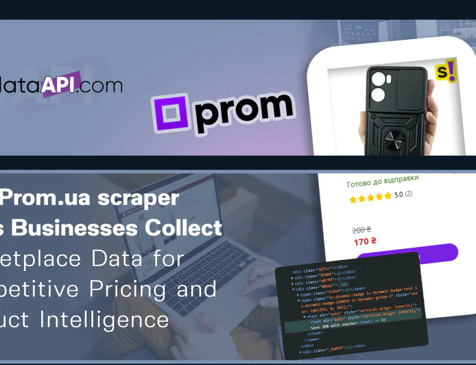 Prom.ua Scraping API - Scrape Prom.ua Product Data API