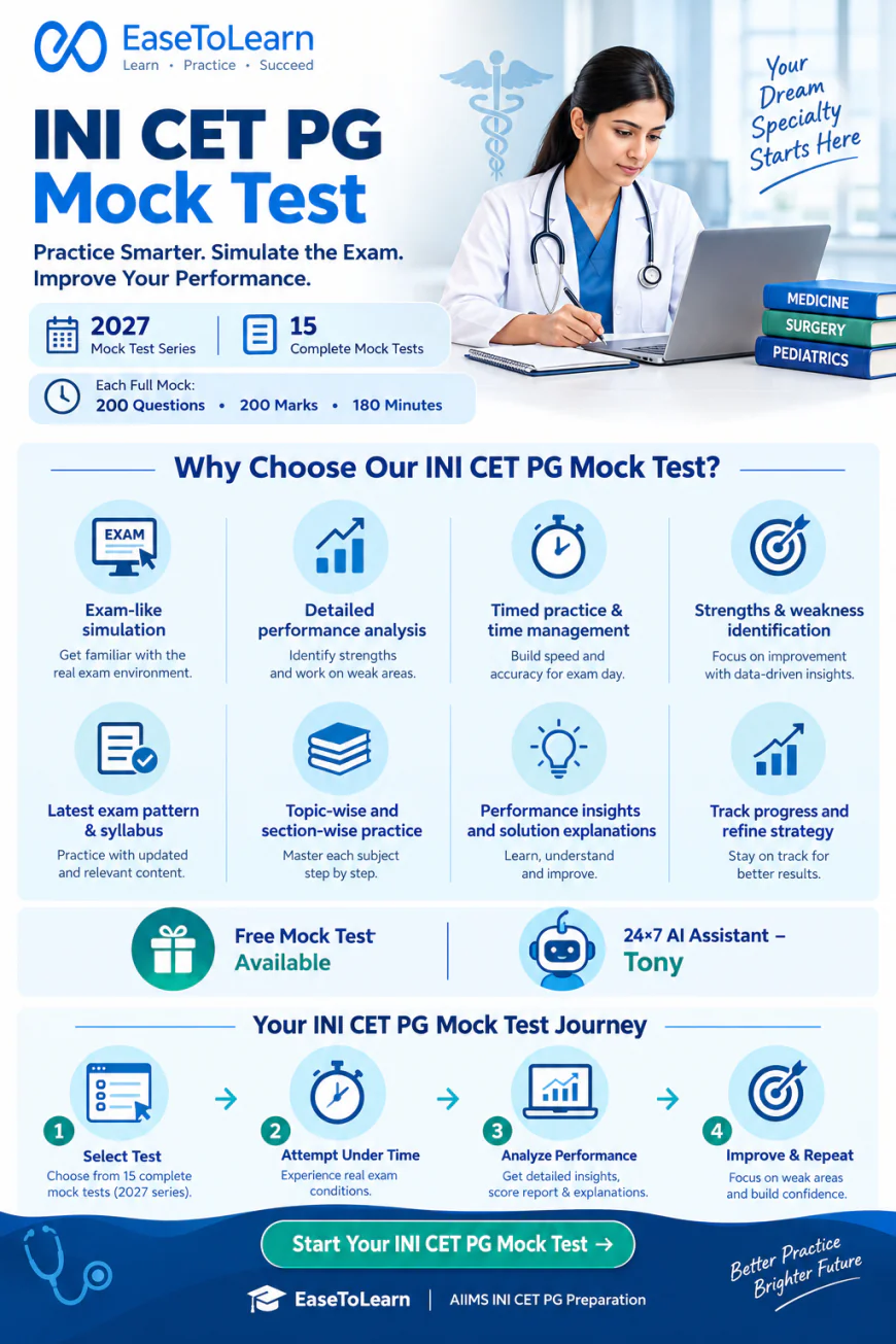 INI CET PG Mock Test: Strengthen Your Preparation with Smart, Exam-Oriented Practice