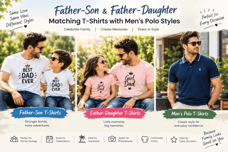 Father-Child Matching T-Shirts and Polo Styles for Everyday Moments