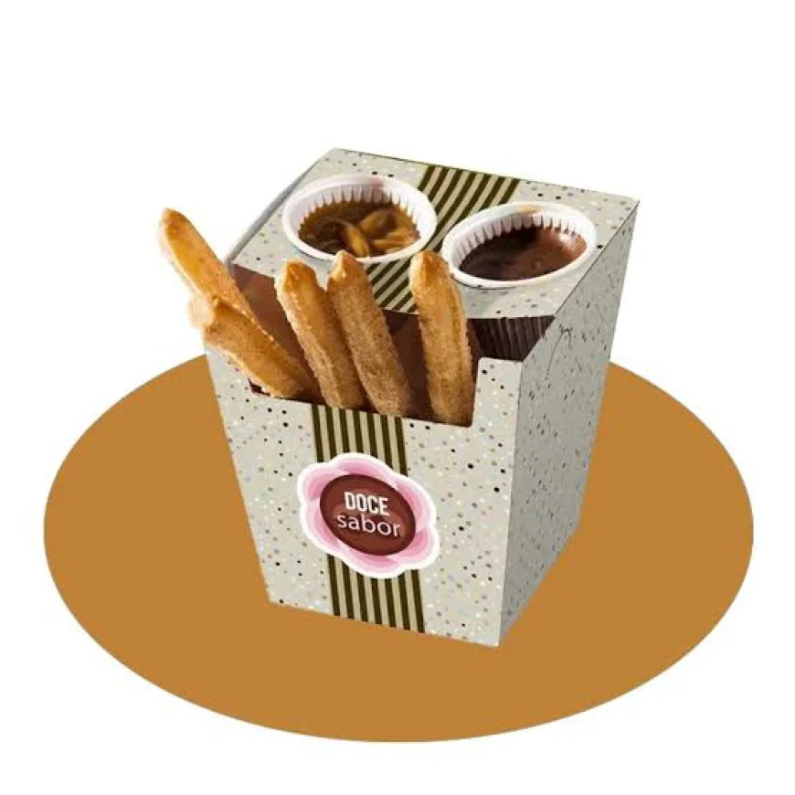 Custom Churros Boxes for Sweet Shop Snacks