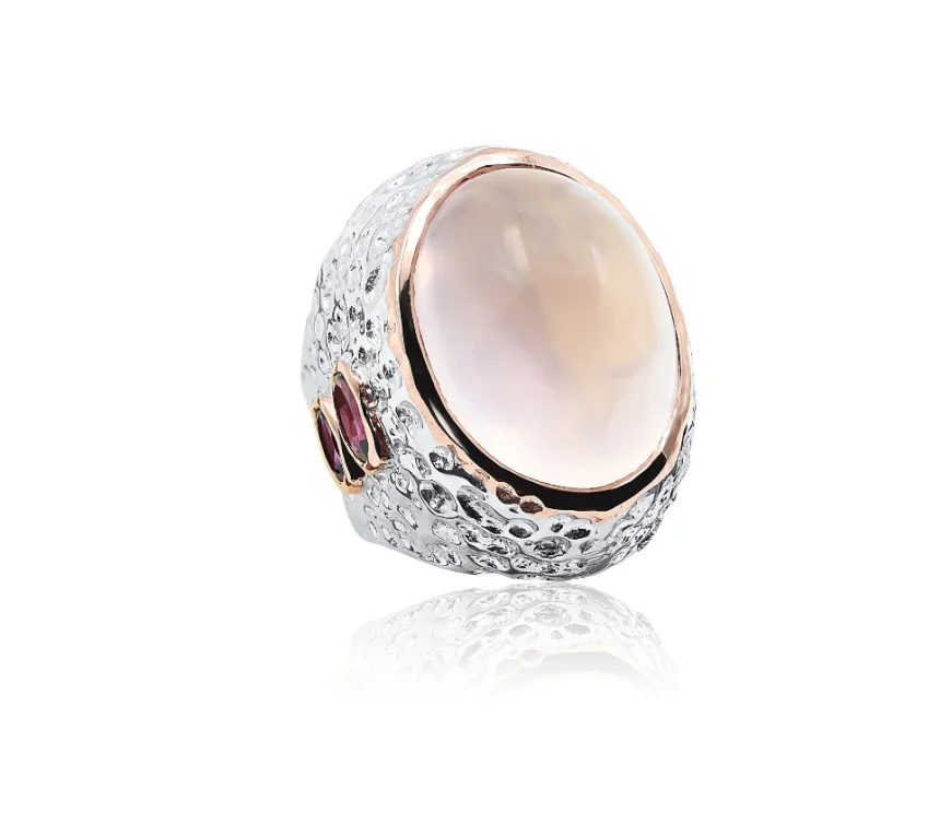 How to Style a Rose Quartz Cabochon Ring with Elegance