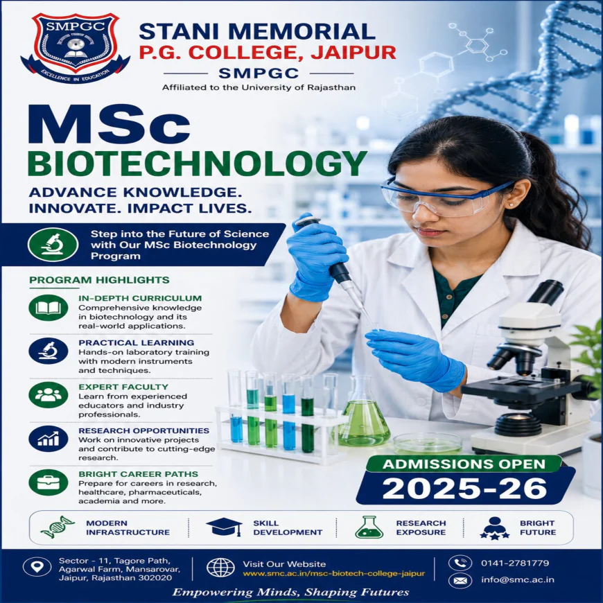 Master Course in Biotechnology Jaipur: Complete Guide