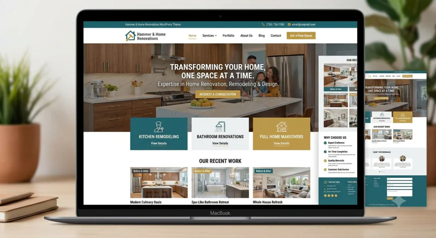 Why Choose a Renovation WordPress Theme for Your Business Website?