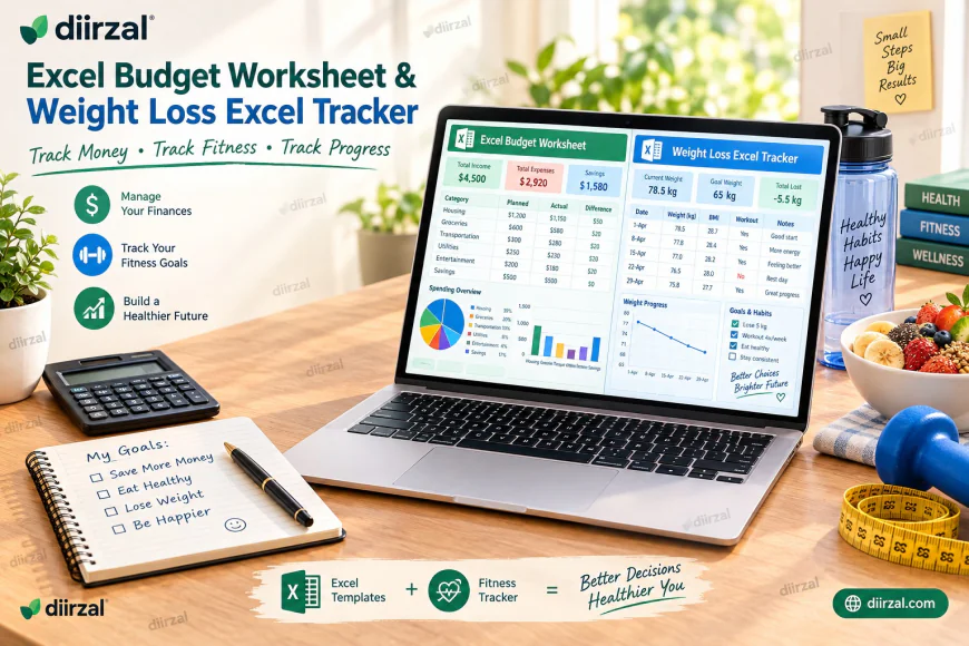 Excel Budget Worksheet & Weight Loss Excel Tracker