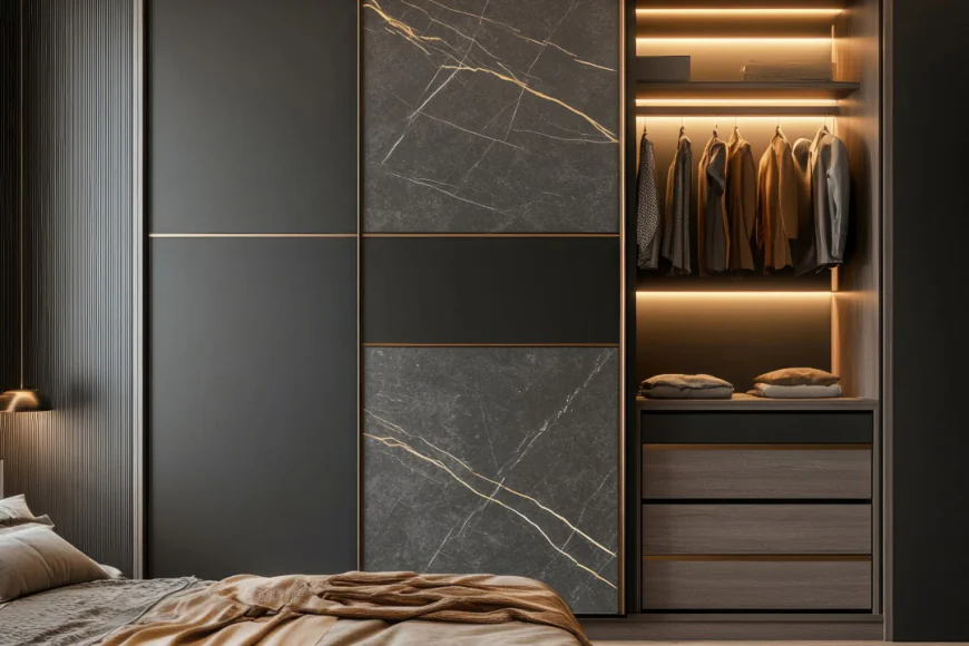 Veneer Sliding Wardrobe: Elegant, Space-Saving, and Functional Storage