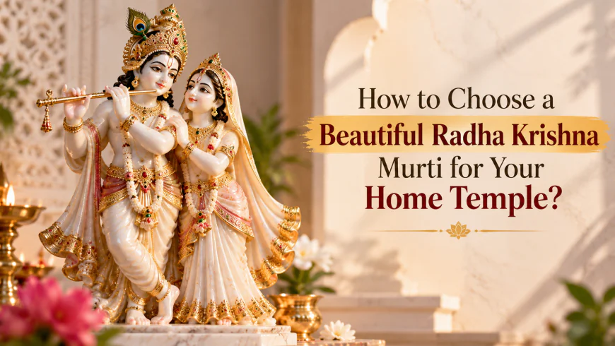 How to Choose a Beautiful Radha Krishna Murti for Your Home Temple?