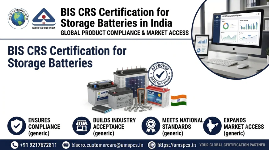 BIS CRS Certification for Storage Batteries: A Complete Guide