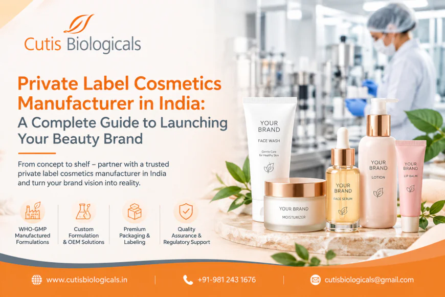 Private Label Cosmetics Manufacturer in India: A Complete Guide to Launching Your Beauty Brand