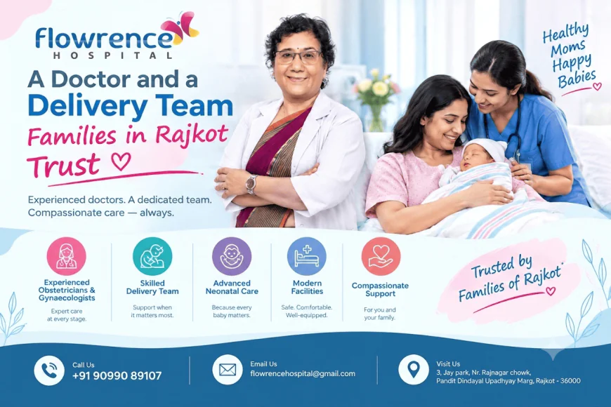 A Doctor and a Delivery Team Families in Rajkot Trust