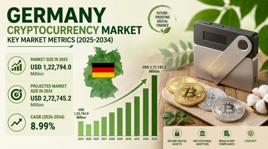 Germany Cryptocurrency Market Size, Share, Trends and  Outlook 2034