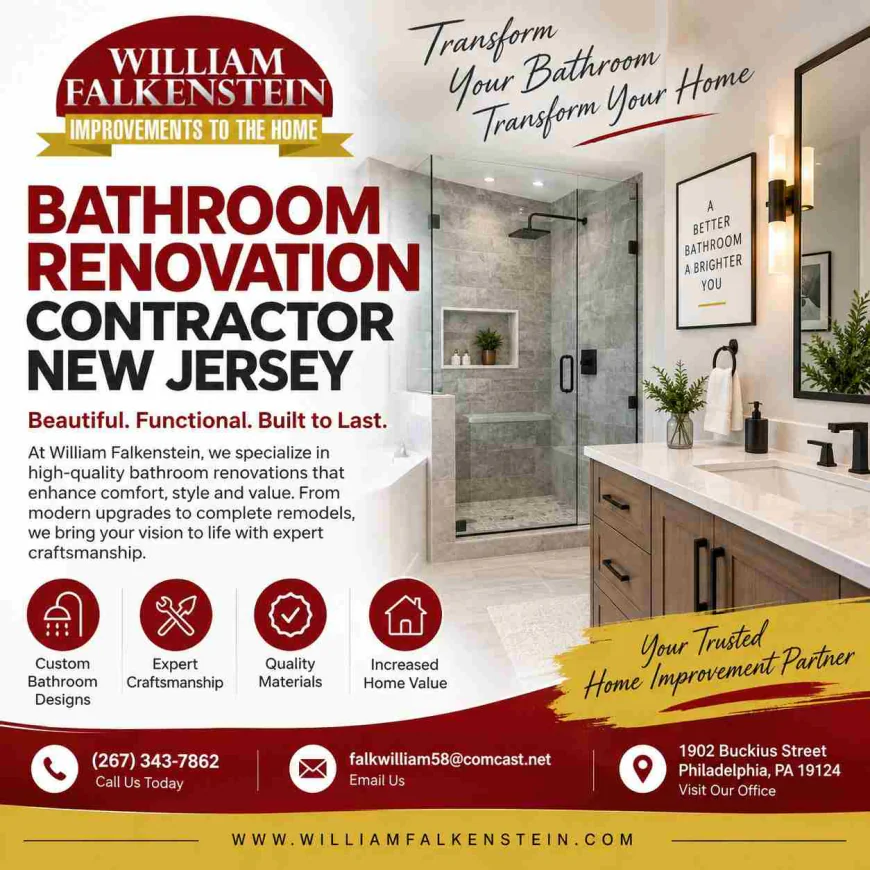 Complete Bathroom Makeover: What to Expect From a New Jersey Contractor