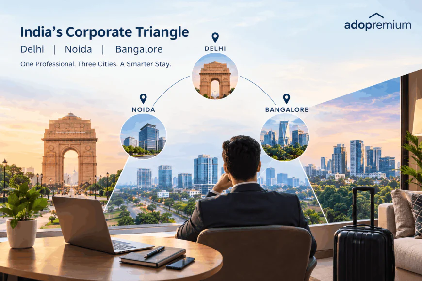 India Corporate Triangle Delhi Noida Bangalore Accommodation Guide