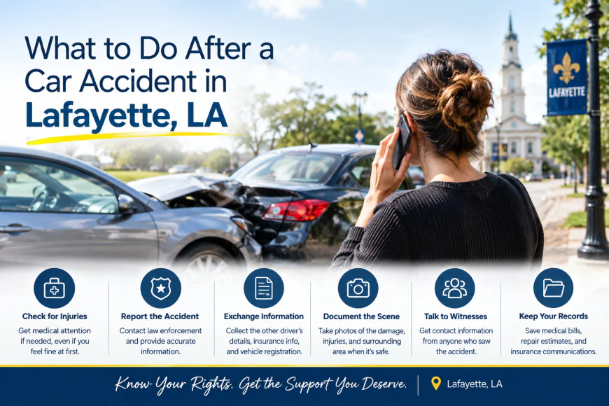 What to Do After a Car Accident in Lafayette, LA