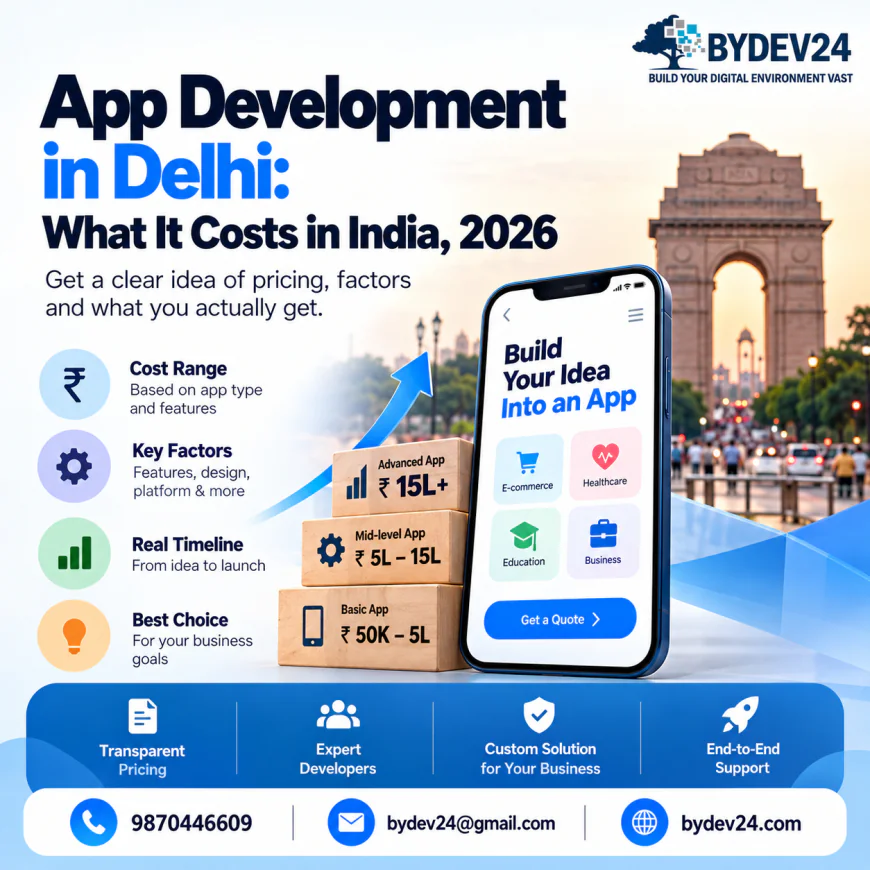 App Development in Delhi: What It Costs in India, 2026