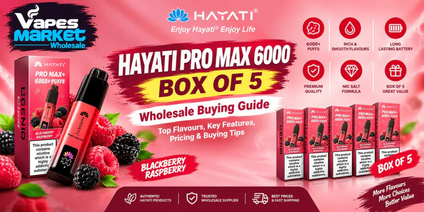 Hayati Pro Max 6000 Box of 5 – Wholesale Buying Guide