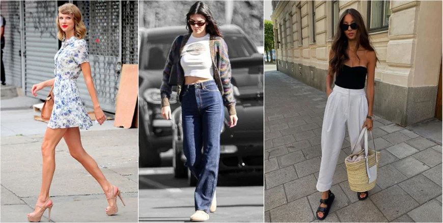 where comfortable flats and Golden Goose trainers reign
