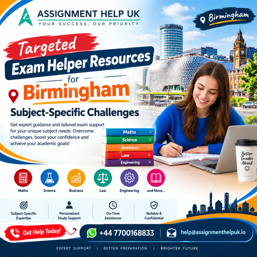Targeted Exam Helper Resources for Birmingham Subject-Specific Challenges