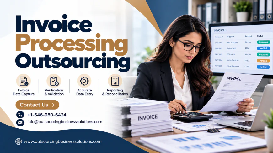 How Invoice Processing Outsourcing Helps Businesses Improve Accounts Payable Efficiency