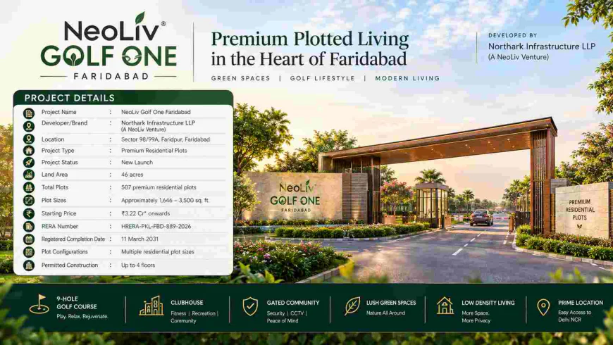 NeoLiv Golf One Faridabad: Benefits of Owning a Residential Plot