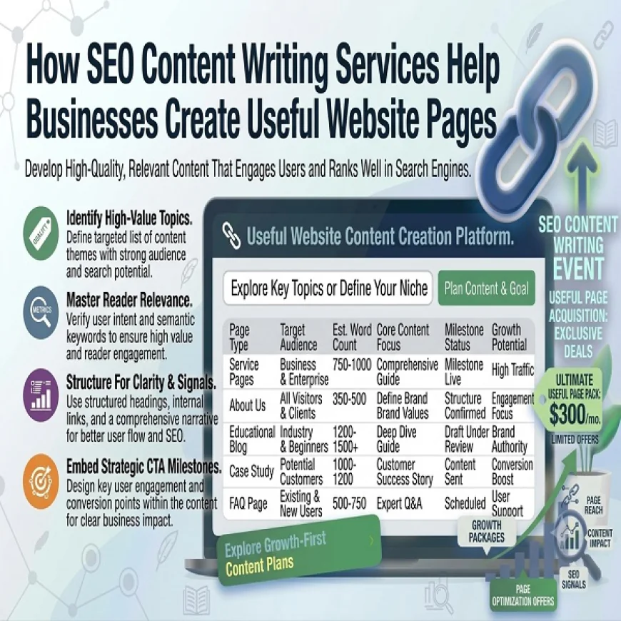 How SEO Content Writing Services Help Businesses Create Useful Website Pages