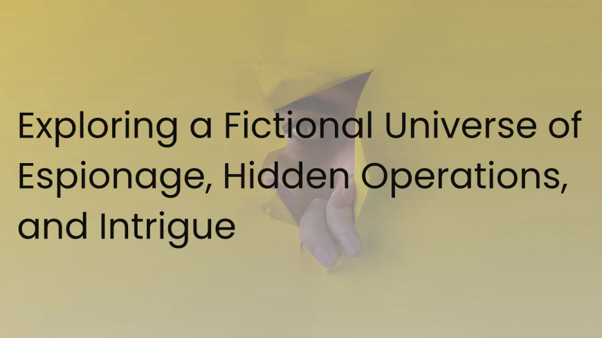 Exploring a Fictional Universe of Espionage, Hidden Operations, and Intrigue