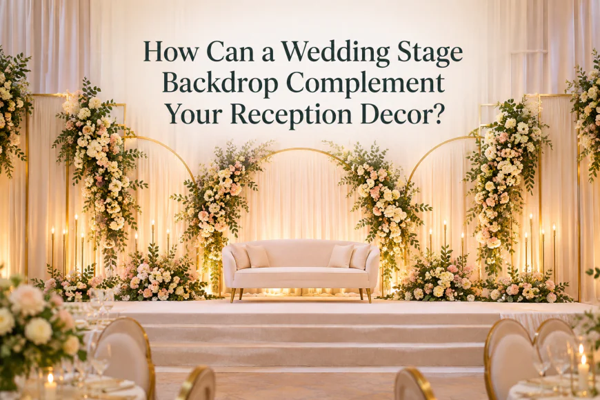 How Can a Wedding Stage Backdrop Complement Your Reception Decor?
