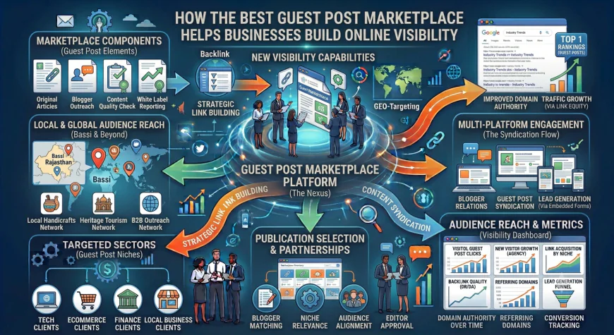How the Best Guest Post Marketplace Helps Businesses Build Online Visibility