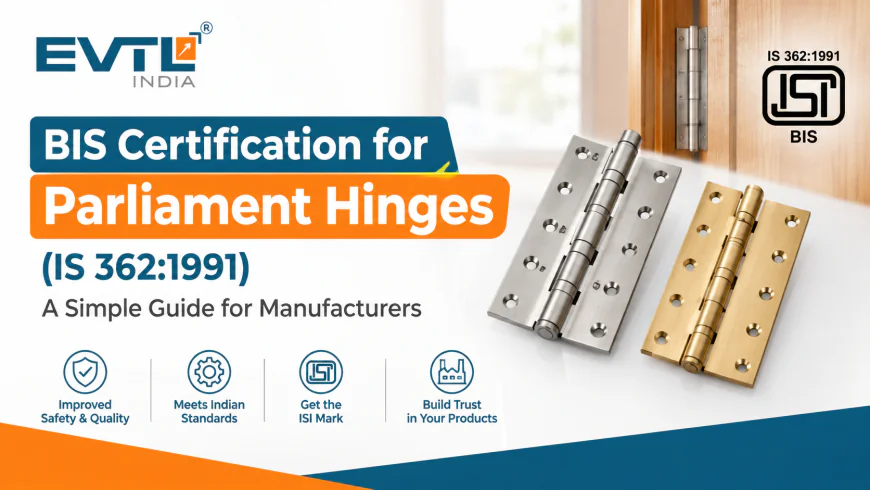 BIS Certification for Parliament Hinges (IS 362:1991): A Simple Guide for Manufacturers