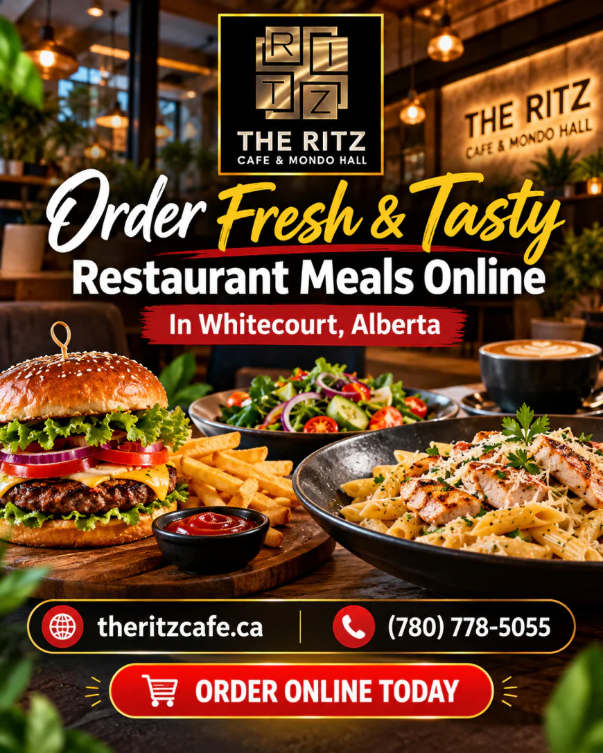 Order Fresh and Tasty Restaurant Meals Online in Whitecourt Alberta for a Satisfying Dining Experience