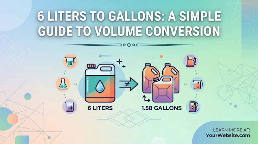 6 Liters to Gallons: A Simple Guide to Volume Conversion