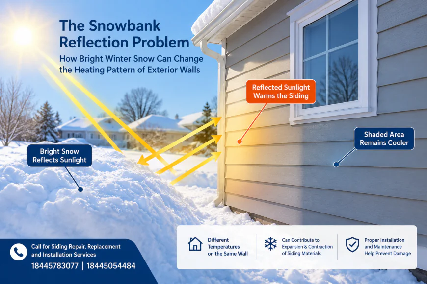 The Snowbank Reflection Problem: How Bright Winter Snow Can Change the Heating Pattern of Exterior Walls