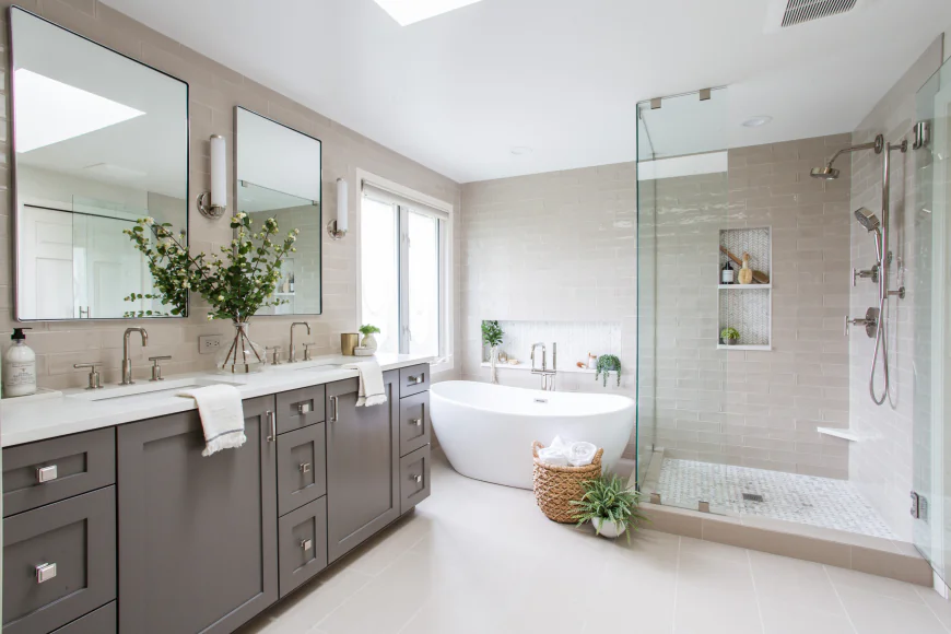 Double Vanities and Separate Showers: Planning a Master Bath Layout in a Bellevue Home