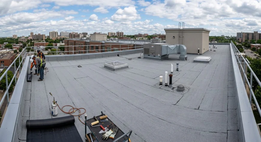 Flat Roofing in Massachusetts for Harsh Winter Weather