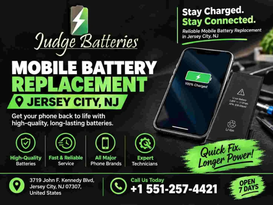 Mobile Battery Replacement Jersey City, NJ: New Battery Installed Wherever You Are Parked