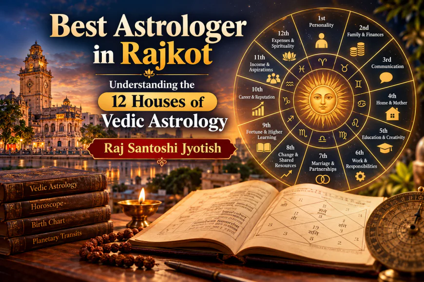 Best Astrologer in Rajkot: Understanding the 12 Houses of Vedic Astrology