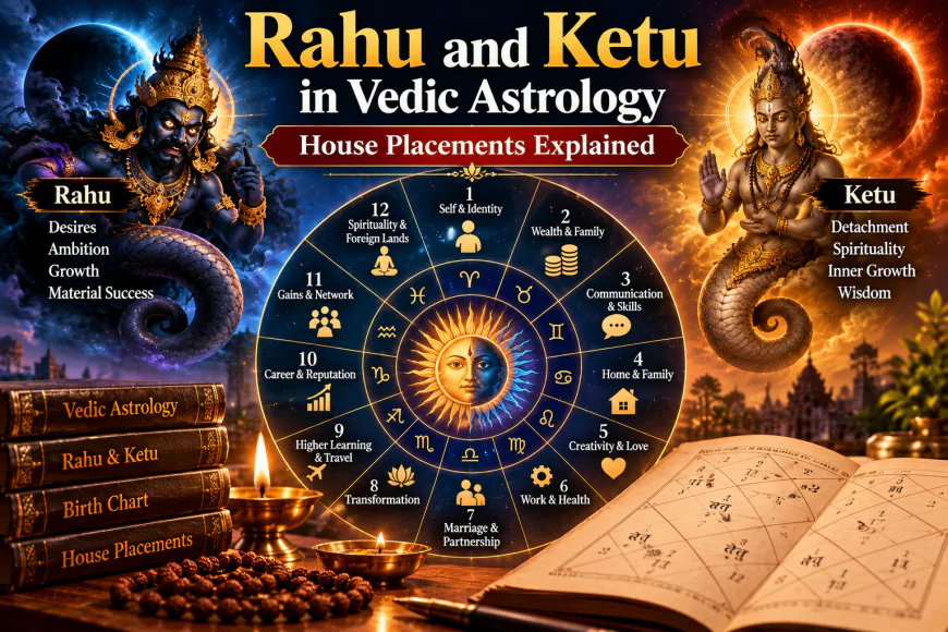 Rahu and Ketu in Vedic Astrology: House Placements Explained