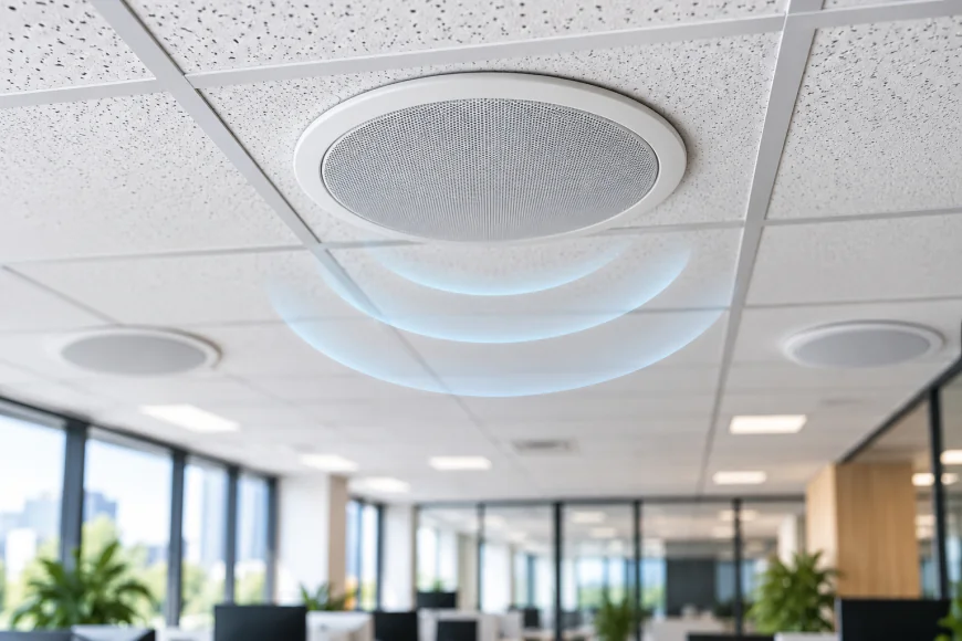 How Drop Ceiling Speakers Work in Commercial Spaces