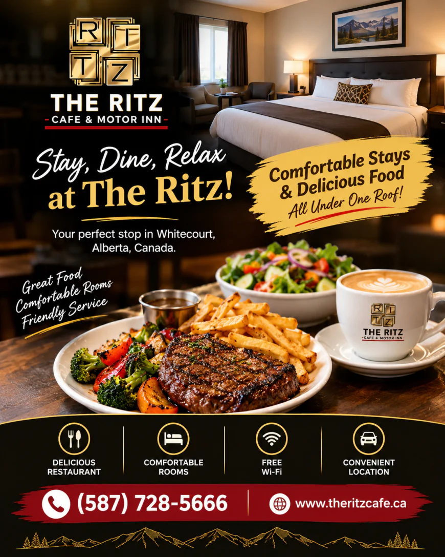 The Ritz Cafe & Motor Inn | Hotel and Restaurant in Whitecourt, Alberta, Canada