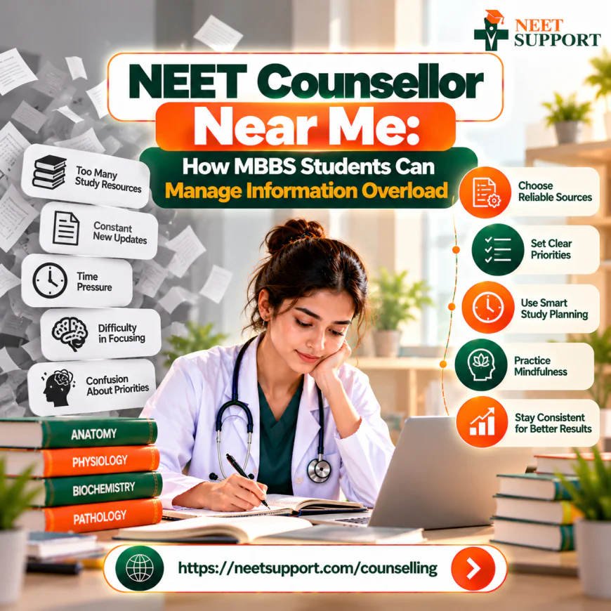NEET Counsellor Near Me: How MBBS Students Can Manage Information Overload